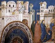 GIOTTO di Bondone Return of Christ to Jerusalem Sweden oil painting artist